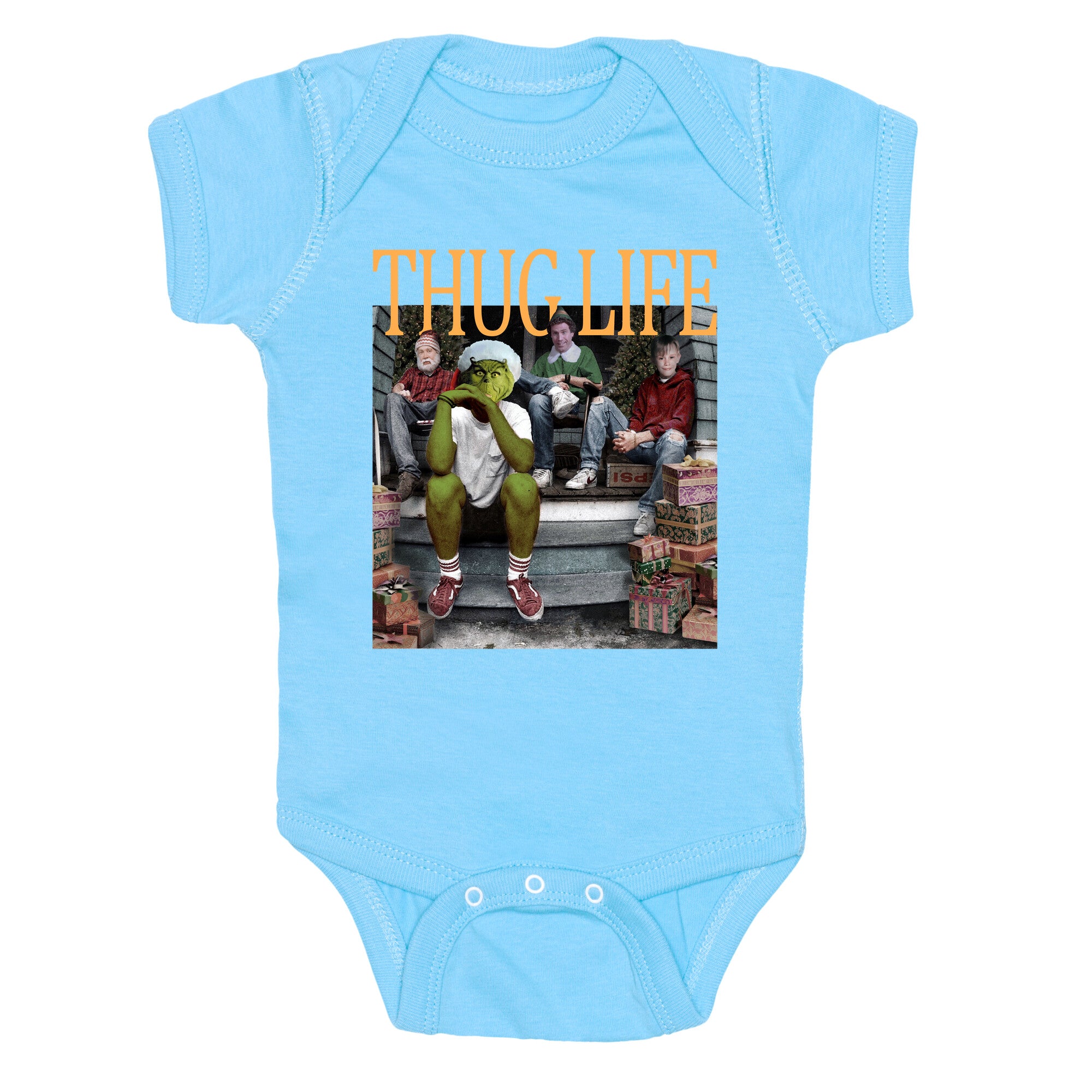 Thug Life Christmas Baby One-Piece